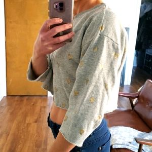 🖤 3/$15 J CREW Cropped Sweatshirt